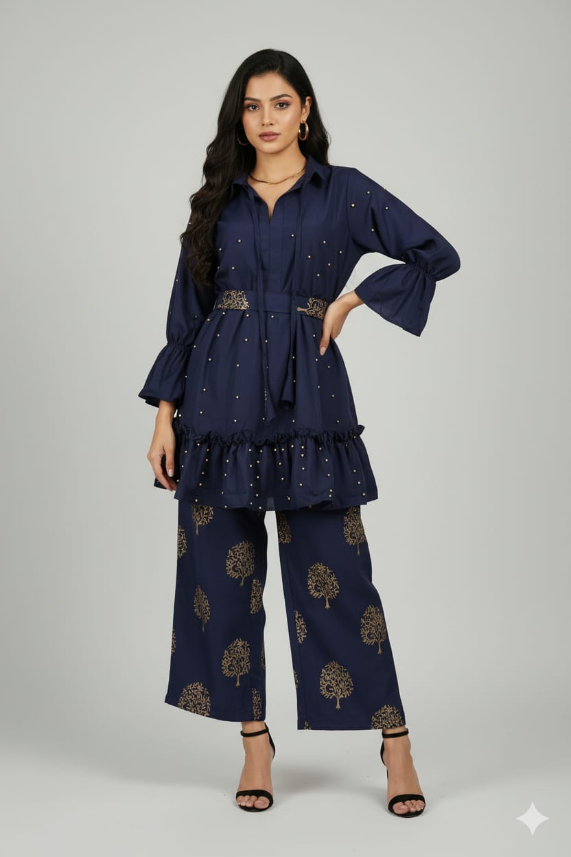š Moti Charm ā Western Top & Plazo š