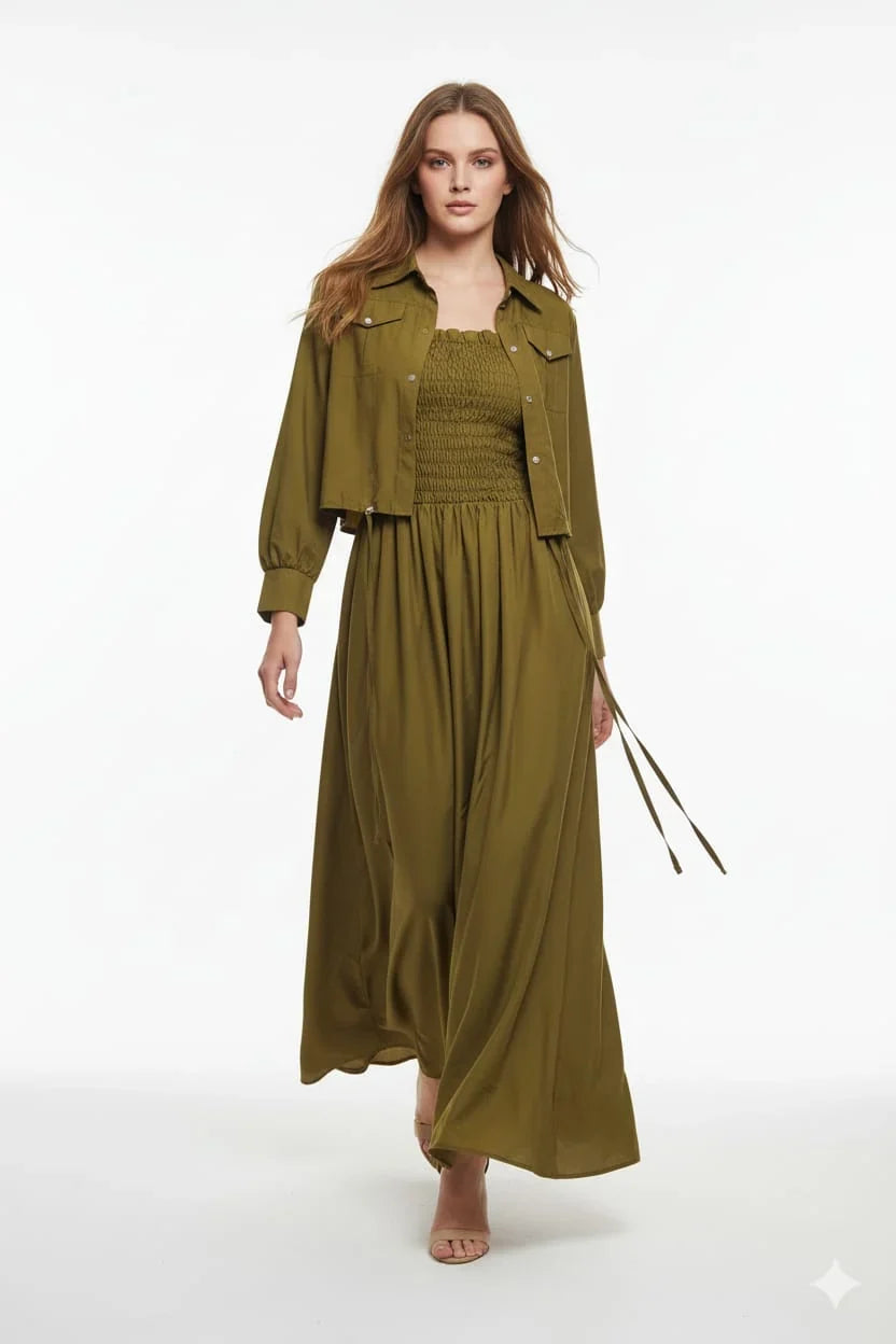 Western Jacket Coat Maxi