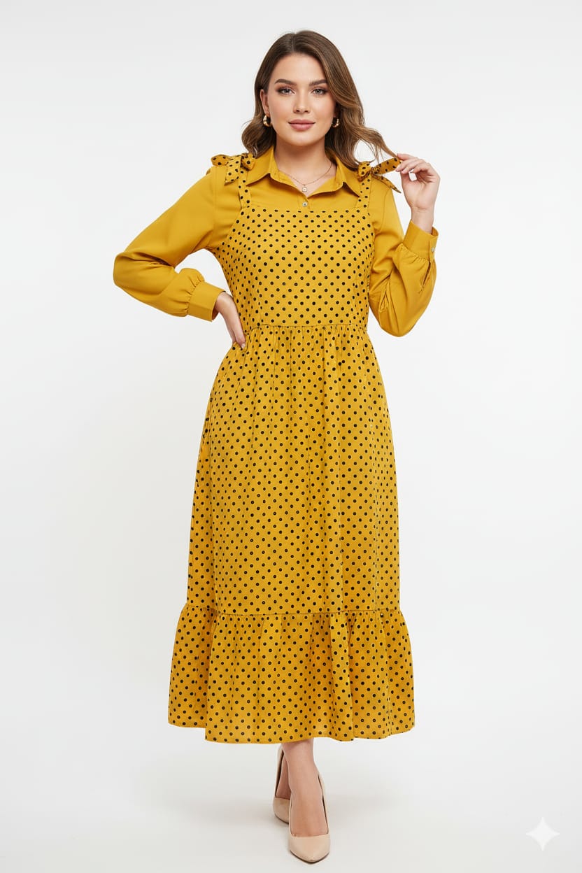 Polka dot maxi