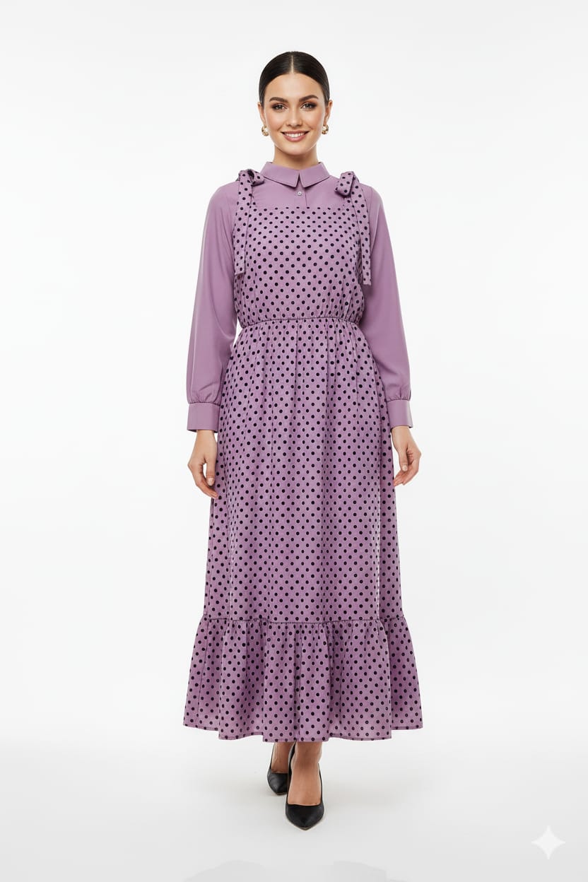 Polka dot maxi