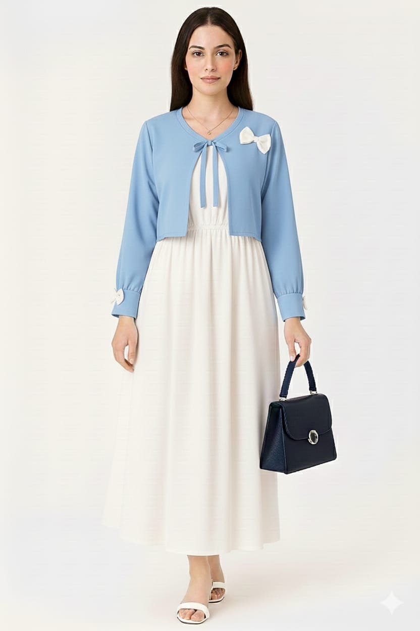 Beautiful Bow coat maxi