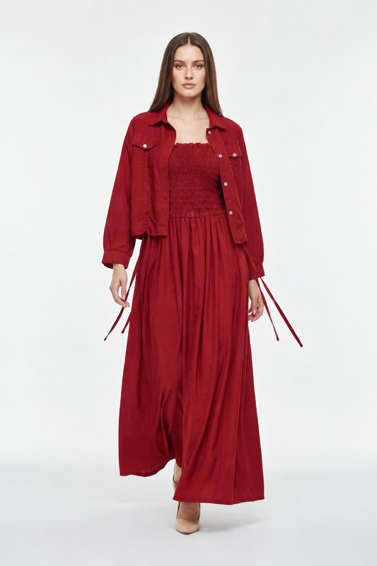 Western Jacket Coat Maxi