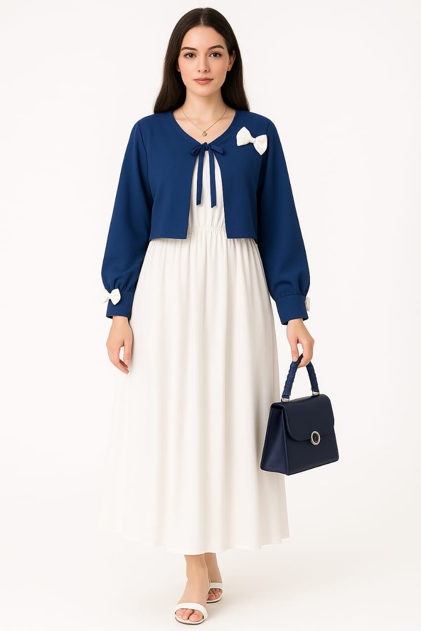 Beautiful Bow coat maxi